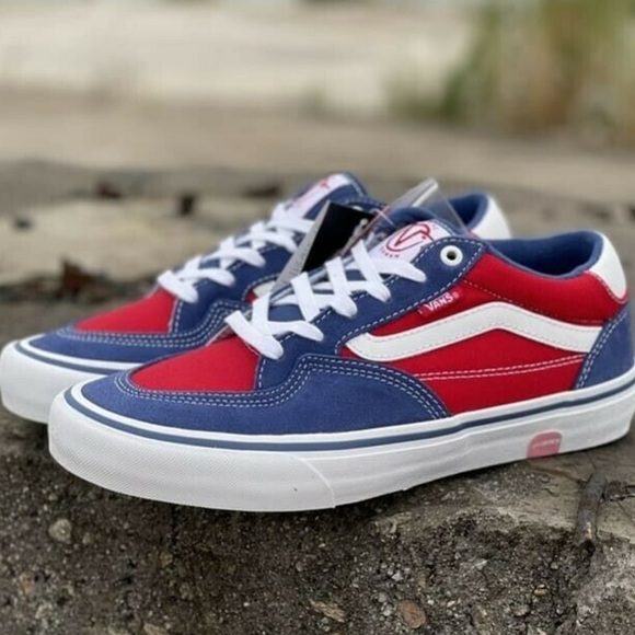 VANS | Rowan Pro Skate Shoes - Navy / Red - Picture 8 of 8